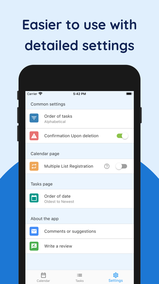 #2. Simple To-Do Calendar (iOS) 由: NAOYA ONO