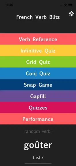 Game screenshot French Verb Blitz mod apk