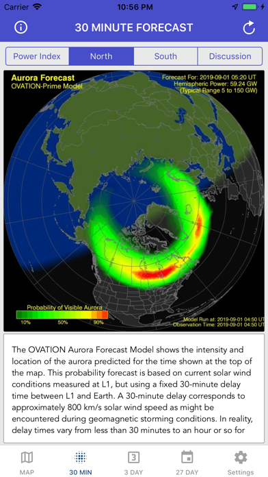Aurora Forecast & Alerts Screenshot