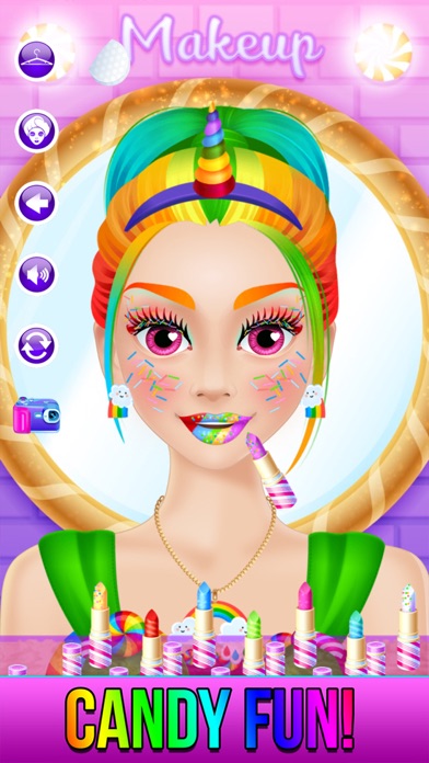 Screenshot #3 pour Rainbow Unicorn Candy Salon