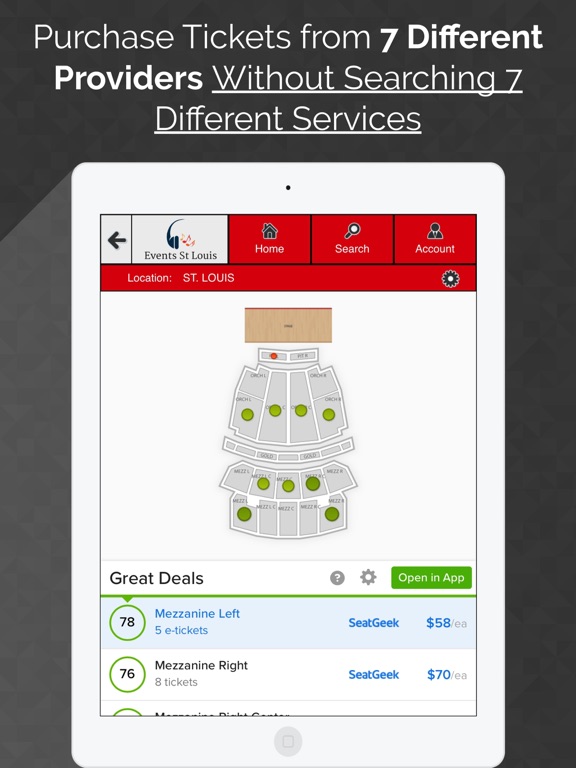 Events StLouis: Best Tickets iPad screenshot