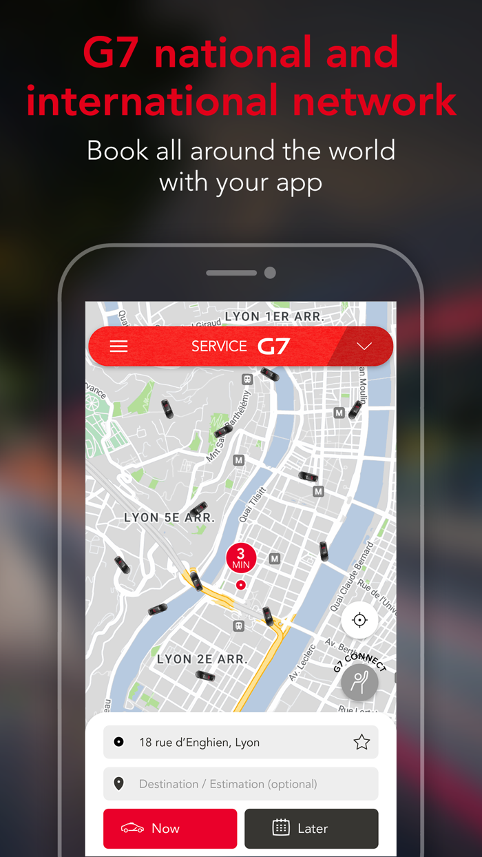 G7 Abonné - Commande de taxi