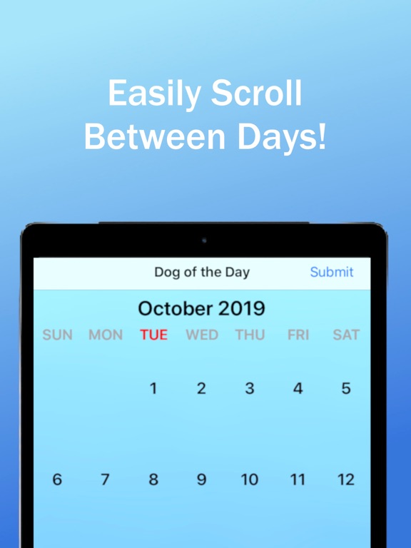 Dog of the Day iPad screenshot 1 - Entertainment app