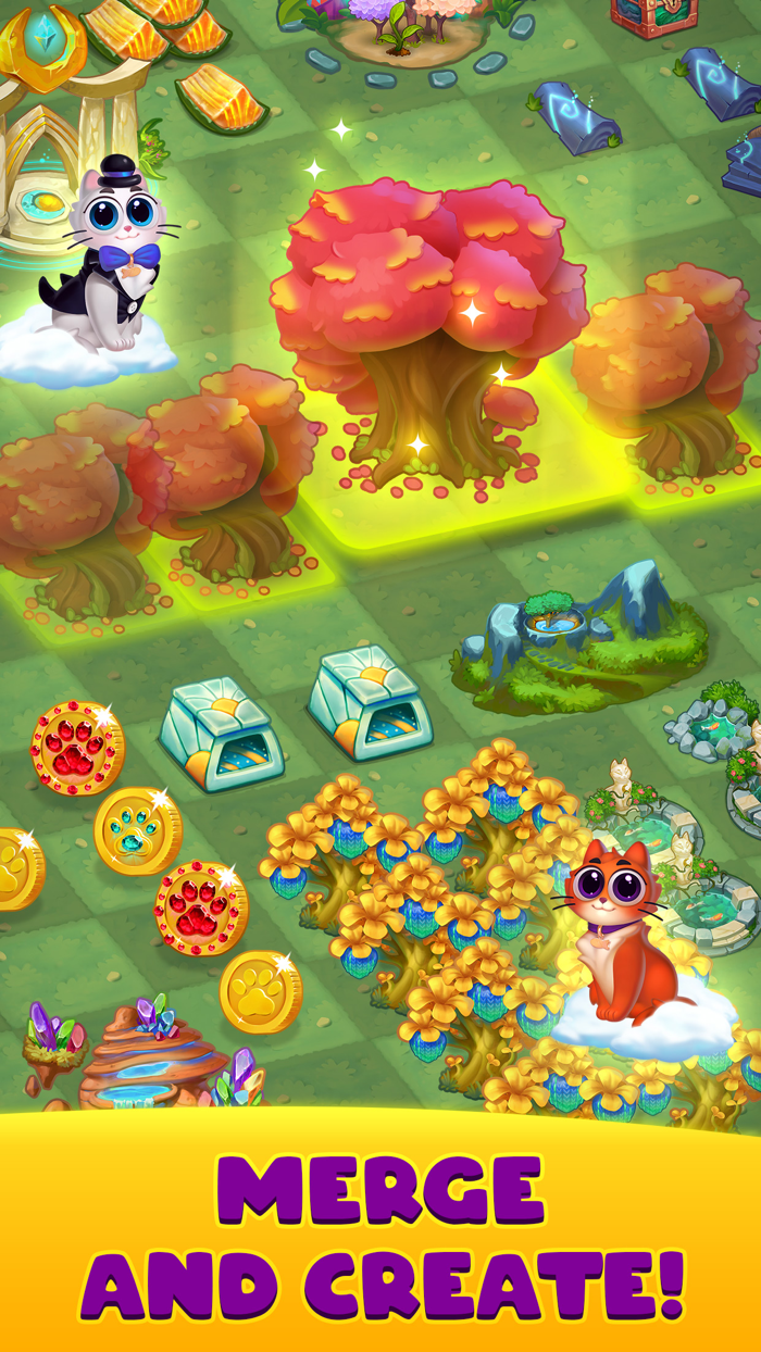 Merge Cats Land of Adventures