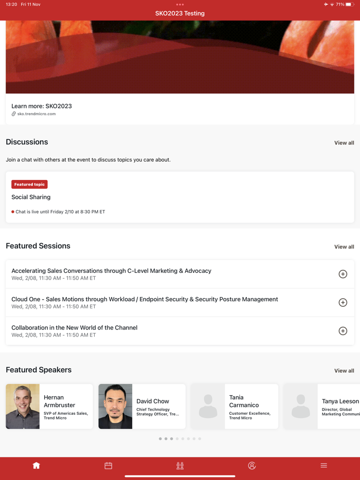 Trend Micro Global Events App