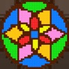 Mandala Cross Stitch Coloring icon