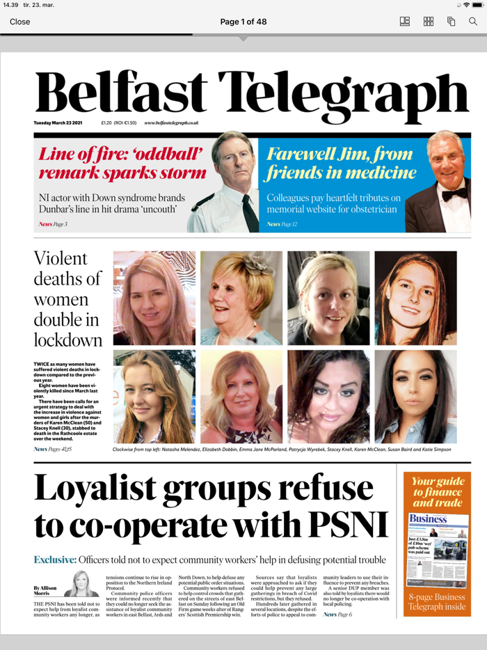 Belfast Telegraph Newsstand