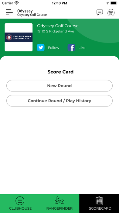 Odyssey Golf Course Screenshot