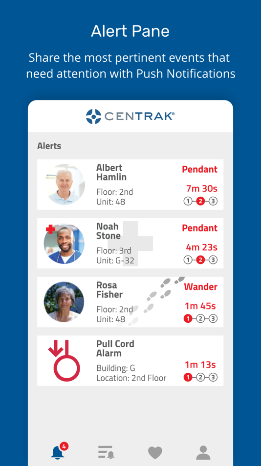 #1. CenTrak TruView Alert Manager (iOS) 由: CenTrak