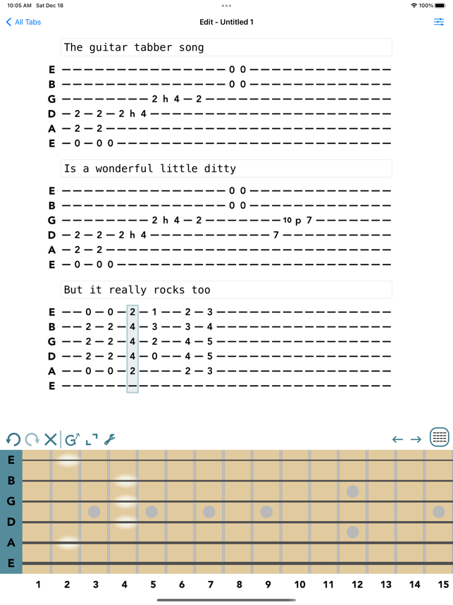 ‎Guitar Tab Maker Screenshot