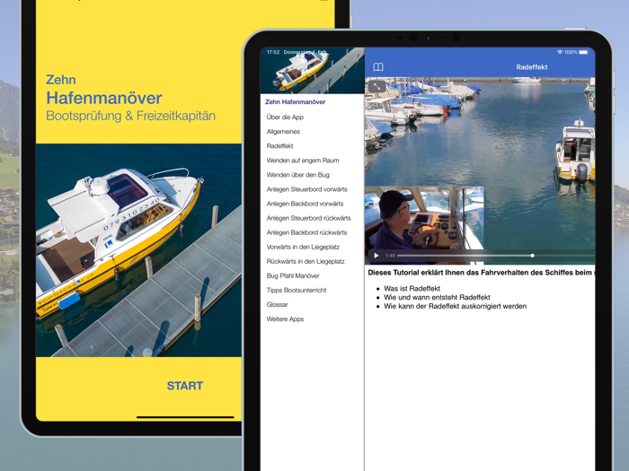 Zehn Hafenmanöver - Motorboot