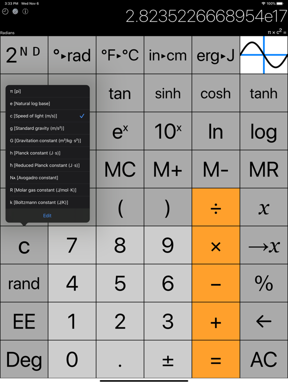 GraphCalcPro2Go iPad screenshot 6 - Utilities app