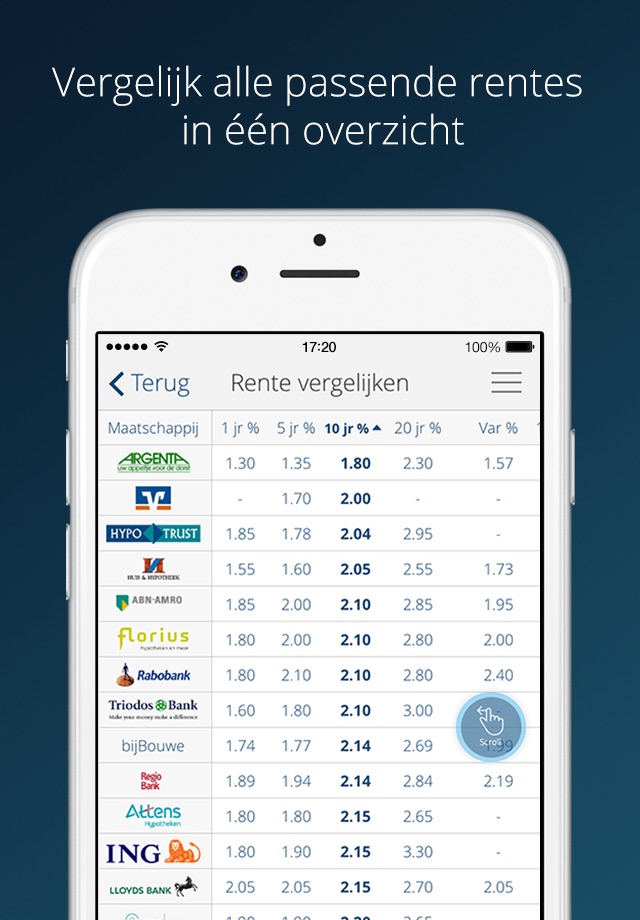 Hypotheekrente app screenshot 3