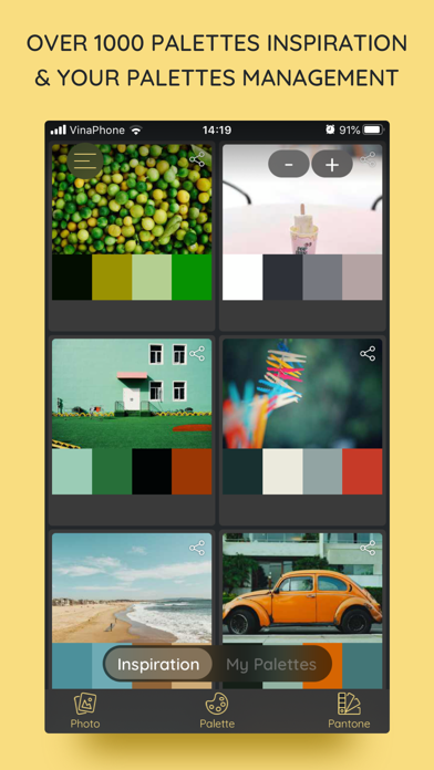 Screenshot #1 pour iPalettes - Color palettes