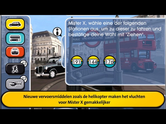 Scotland Yard Master iPad app afbeelding 5
