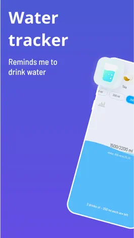 Game screenshot Drink reminder, water tracker apk