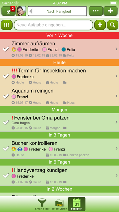 FAMANICE – Familienkalender Screenshot