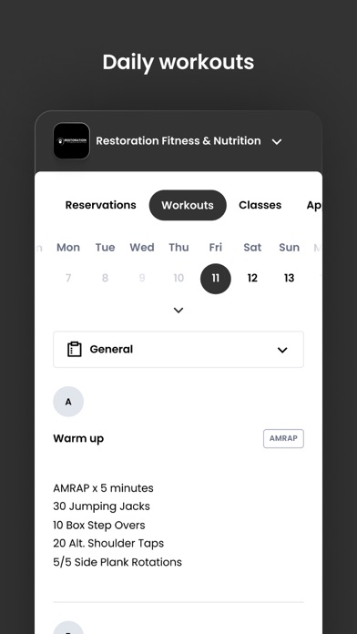 Restoration Fitness Lakeland Screenshot