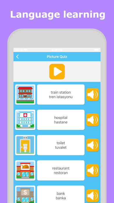 Learn Turkish - LuvLingua Screenshot
