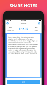 Word Counter & Notes screenshot