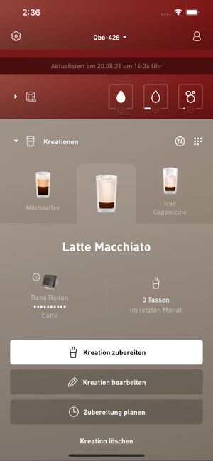 ?Qbo – Create your Coffee Screenshot