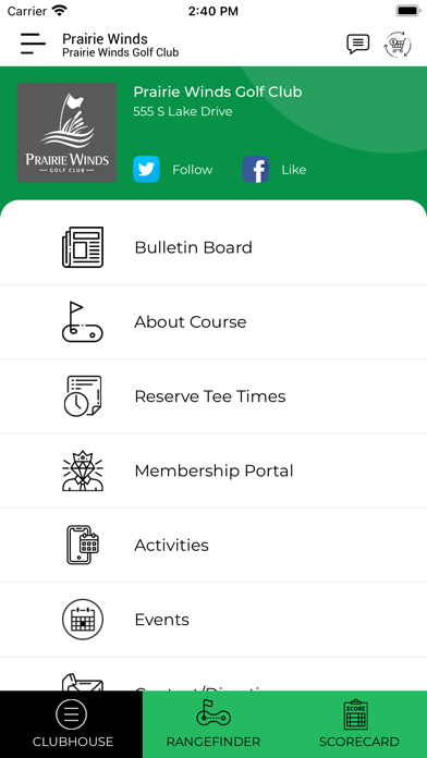 Prairie Winds Golf Club Screenshot