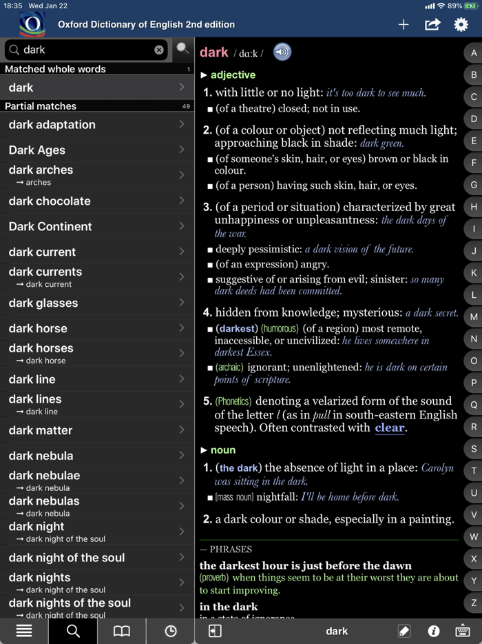 Oxford Dictionary of English.