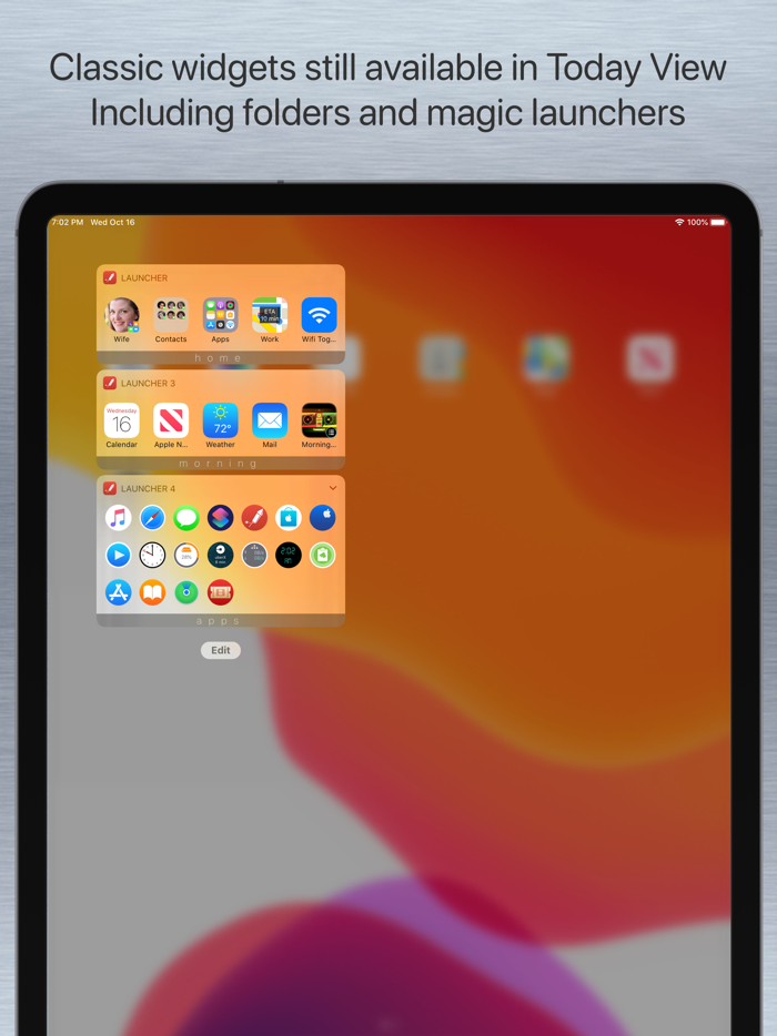 Launcher with Multiple Widgets