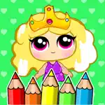 Glitter Dolls coloring book App Cancel