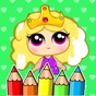 Glitter Dolls coloring book app download