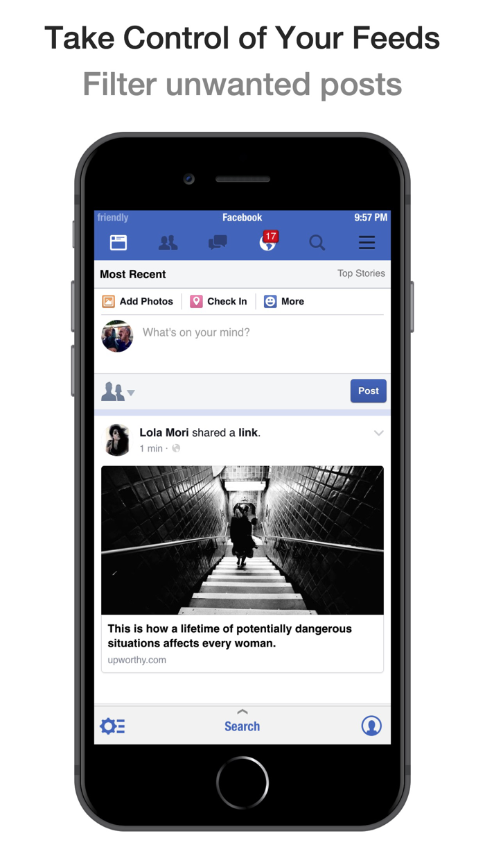 Friendly Social Browser