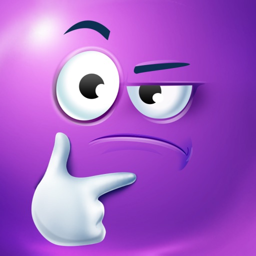 Purple Emoji by Tatyana Suhodolska