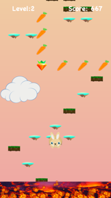 Lava Floor Escape: Jumpy Bunny screenshot