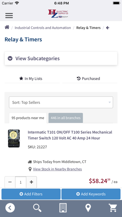 HZ Electric Supply Co Screenshot