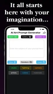 ai prompt art maker generator iphone screenshot 2