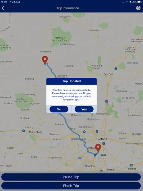 Anglo American Road Travel App