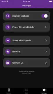 tv remote - universal iphone screenshot 3