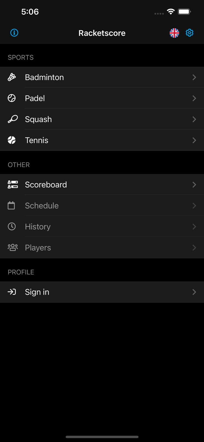 Racketscore