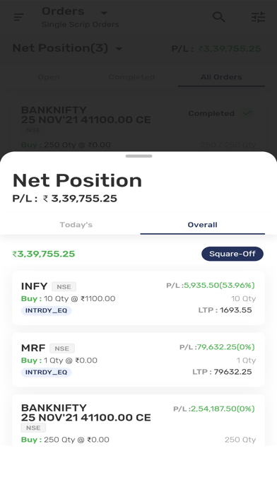 Indira Mobile Trading Screenshot