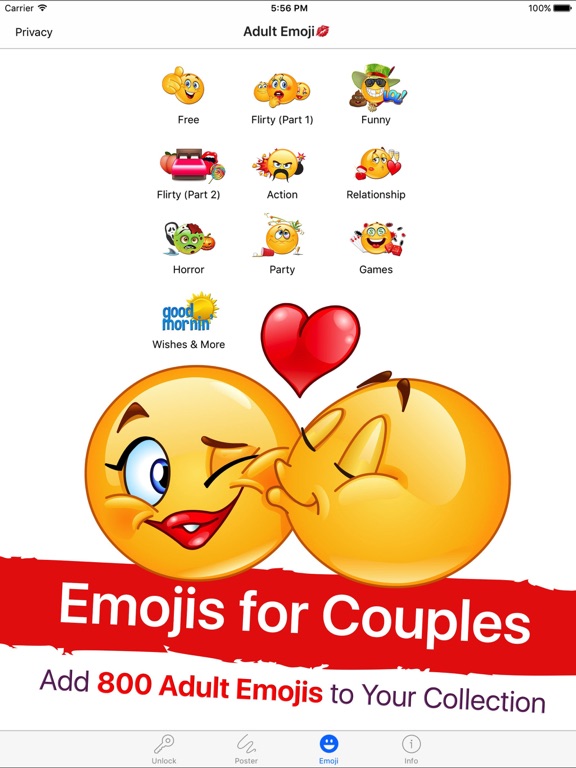 Screenshot #4 pour Adult Emoji for Lovers