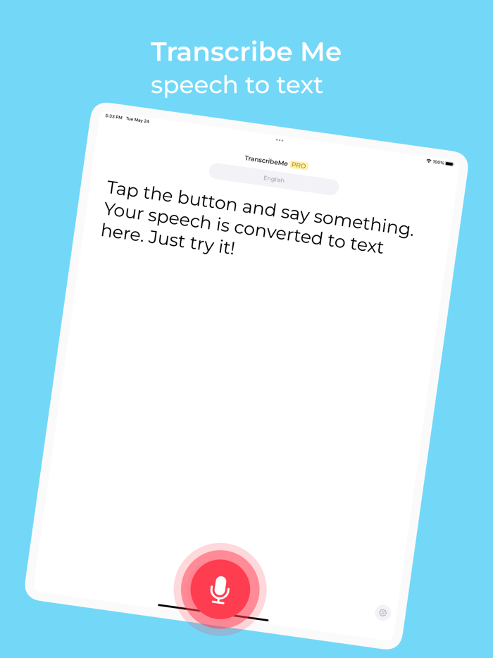 Live Transcribe Speech to text