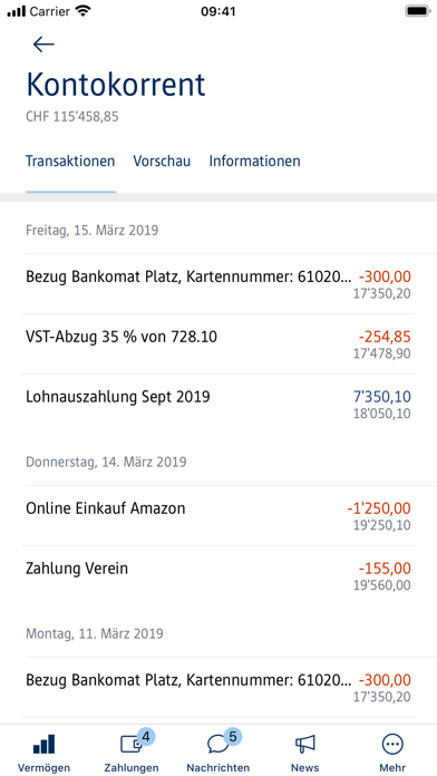 Bank Oberuzwil Screenshot