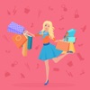 Girlish Women Shopping icon