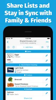 anylist: grocery shopping list iphone screenshot 1