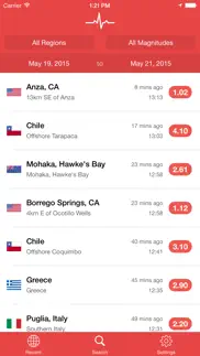 my earthquake alerts & feed iphone screenshot 2