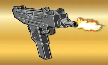 Gun simulator for TV Customer Service