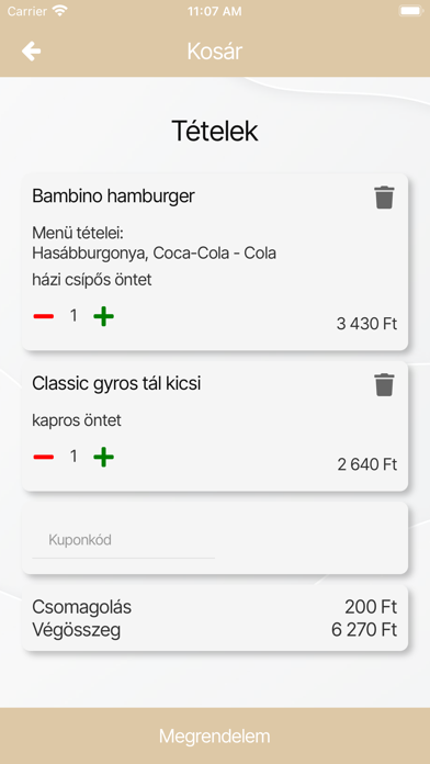 Bambino Büfé Screenshot