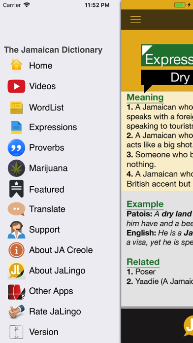 Jamaican Dictionary - JaLingoのおすすめ画像1