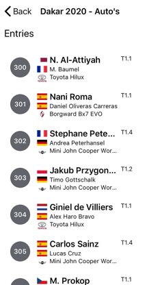 Rally Results screenshot 3