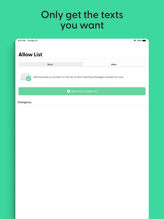 Textkiller - Spam Text Blocker iPad screenshot 7 - Utilities app